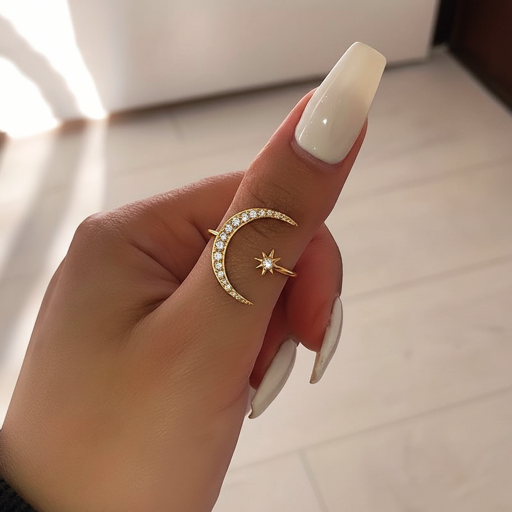 ZAINA™ Crescent Ring 🌙