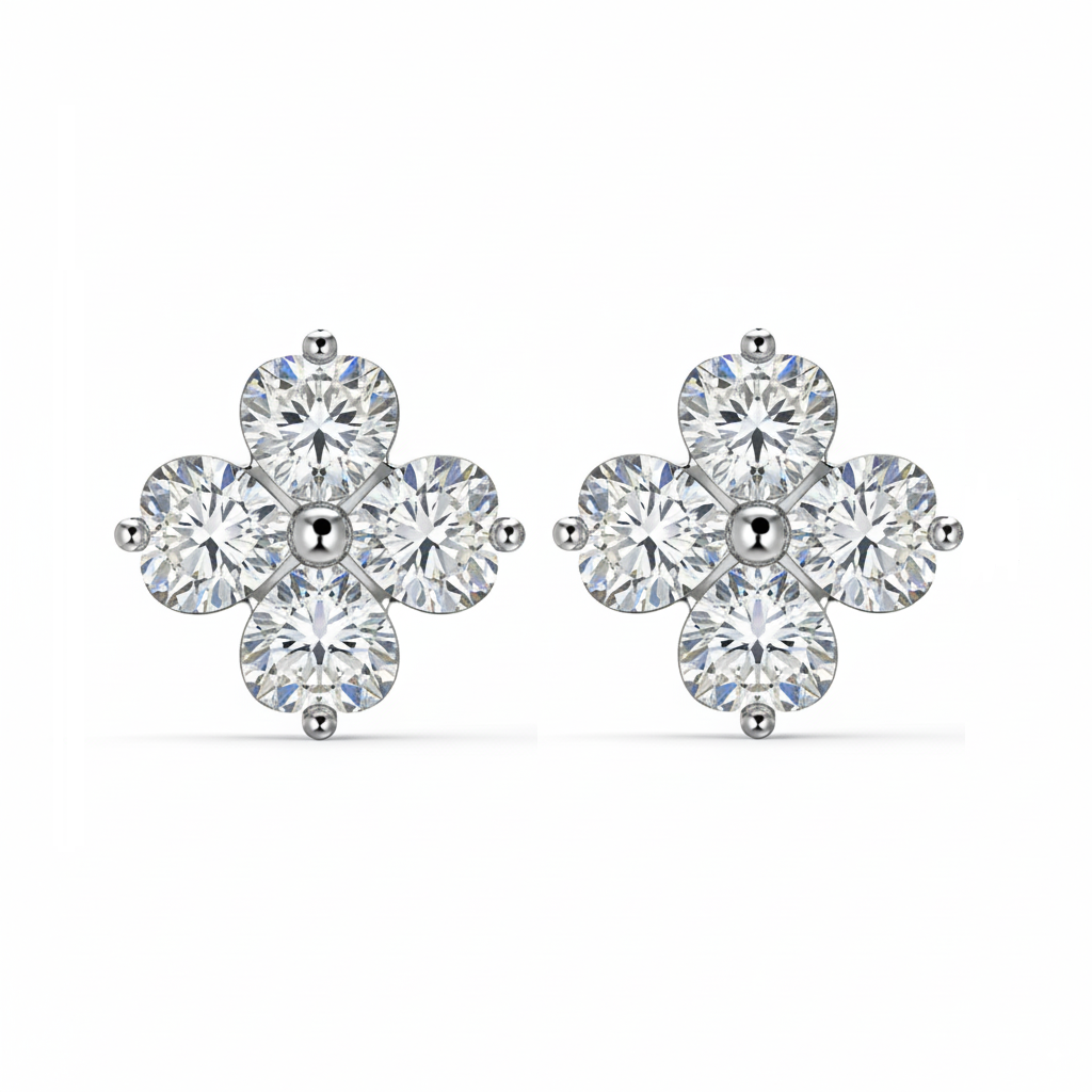 ZAINA™ Luck Heart Stud Earrings 🍀