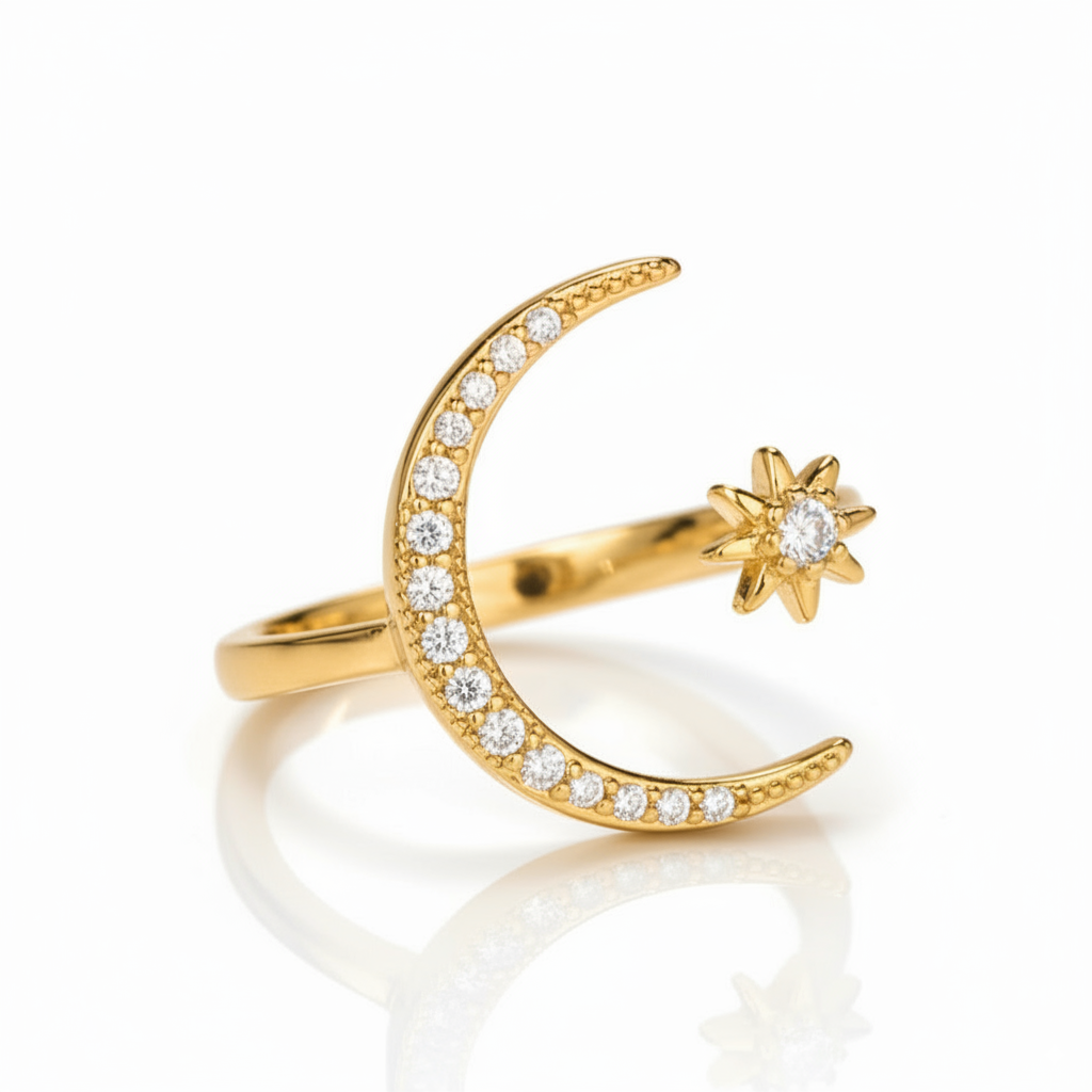 ZAINA™ Crescent Ring 🌙