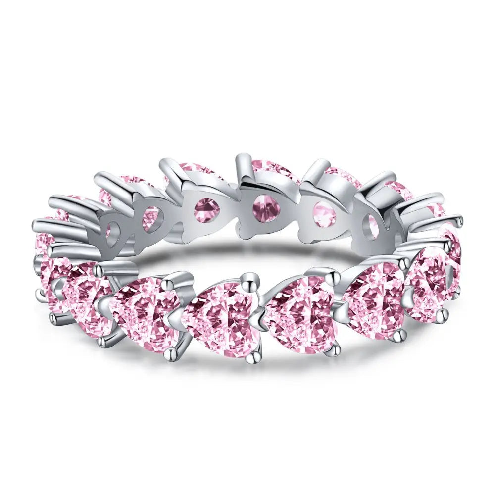 ZAINA™ Row of Hearts Ring 💖