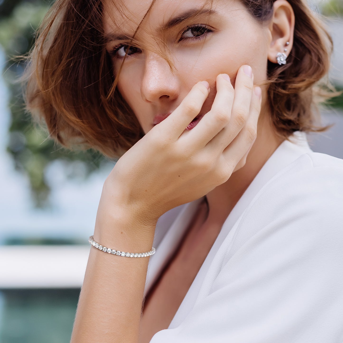 ZAINA™ Bracelet Tennis en Argent Sterling 💎