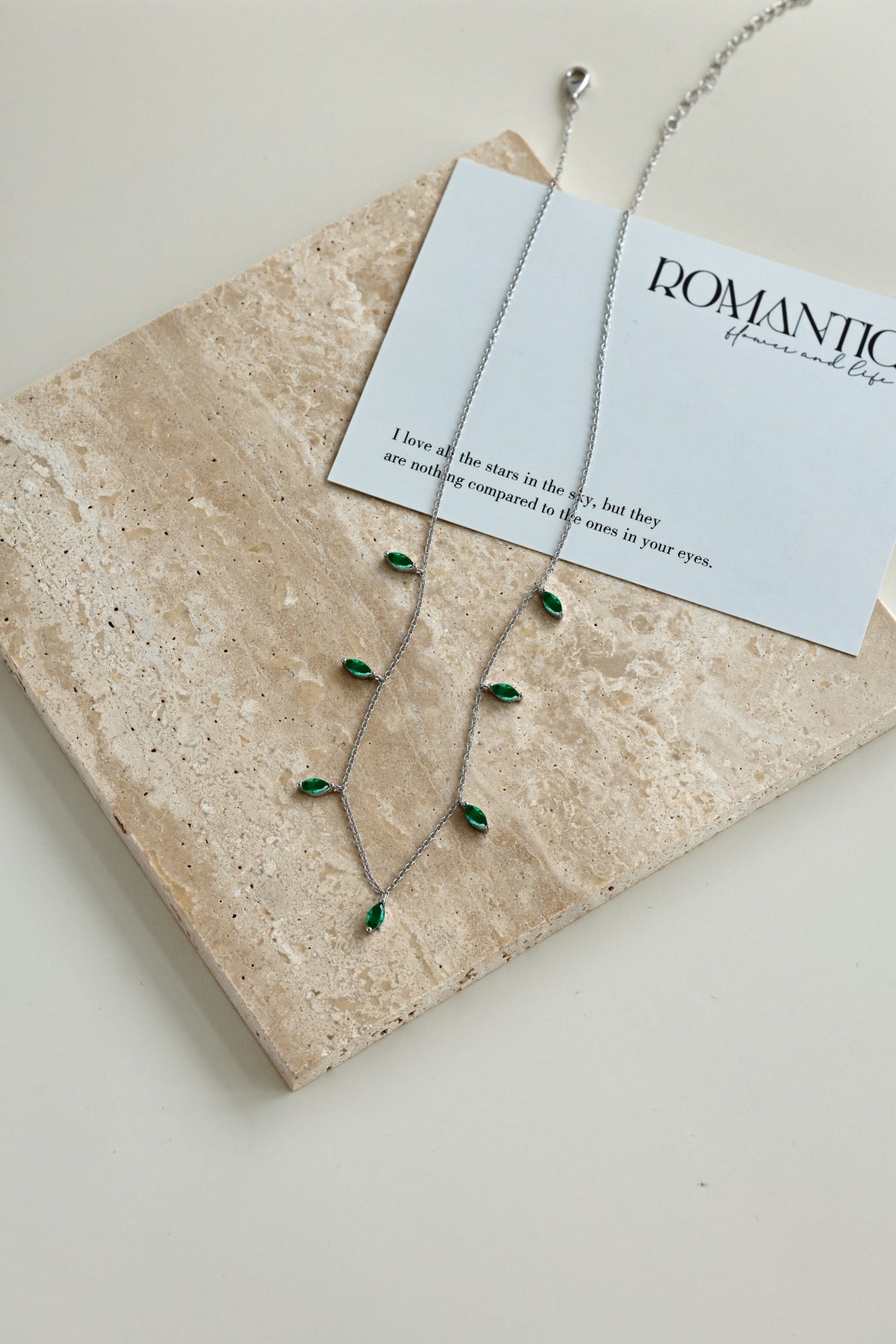 ZAINA™ Emerald Vine Necklace 🌿