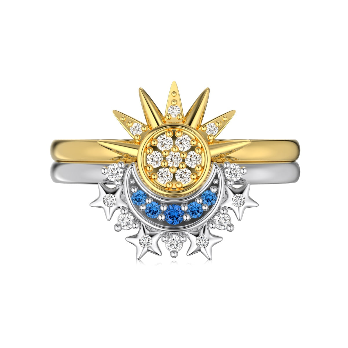 ZAINA™ Harmony Sterling Silver Rings 🌗