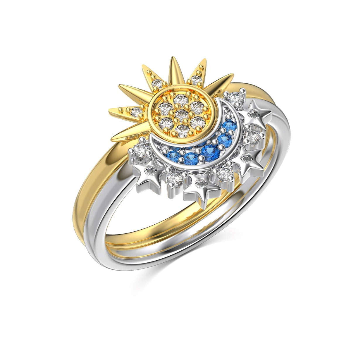 ZAINA™ Celestial Harmony Rings 🌗