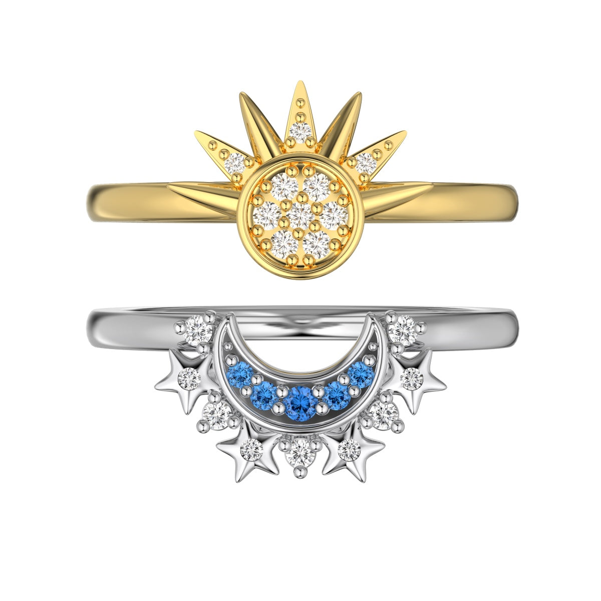 ZAINA™ Celestial Harmony Rings 🌗