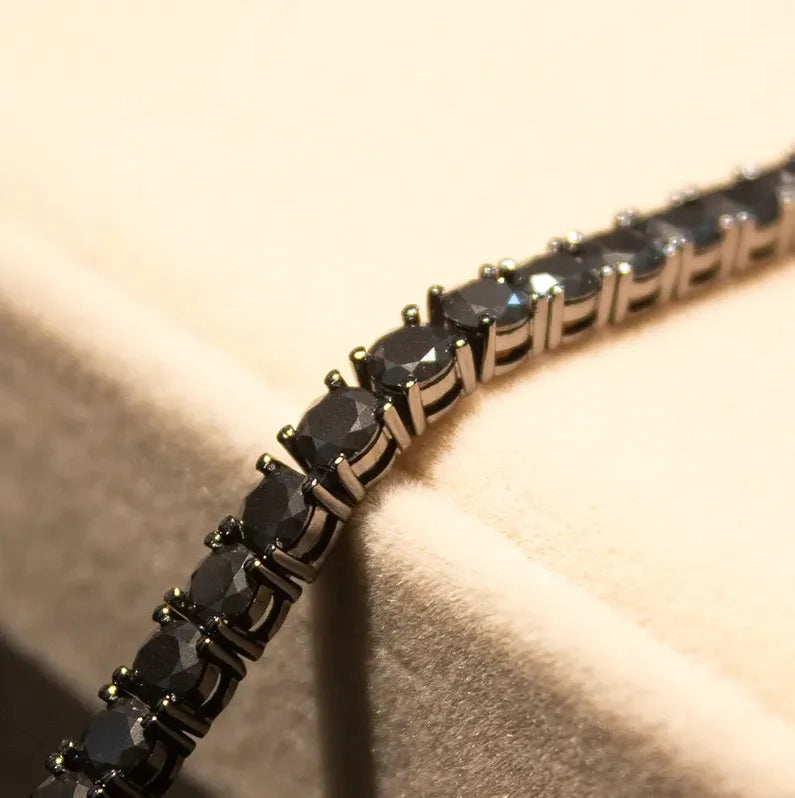 ZAINA™ Obsidian Tennis Bracelet 🌑