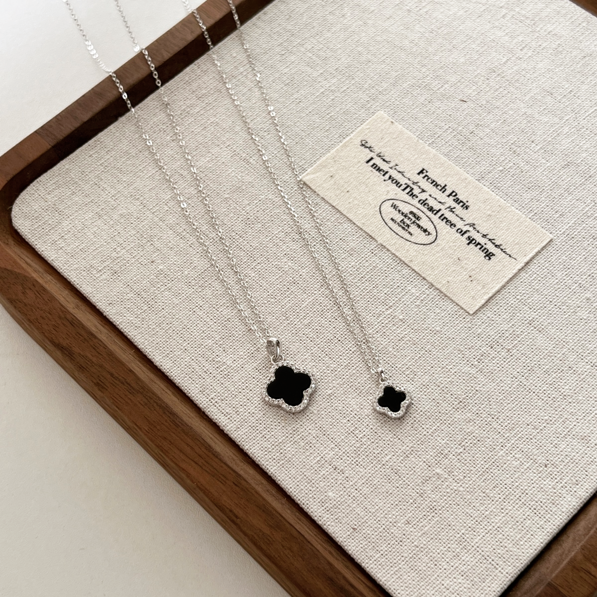 ZAINA™ Noir Clover Necklace ♣️