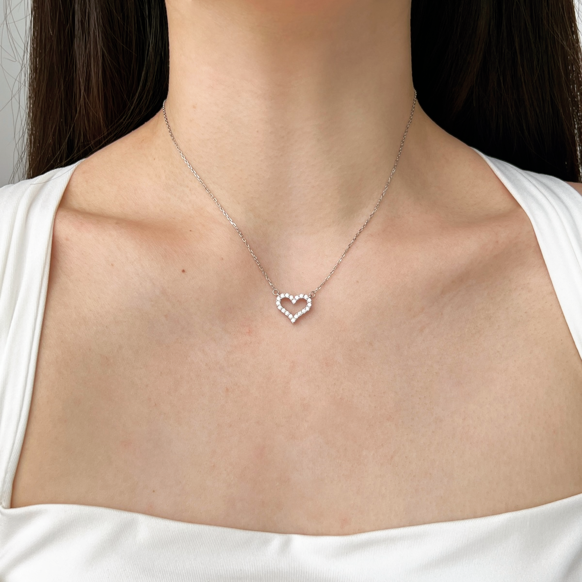 ZAINA™ Diamond Heart Necklace ♡