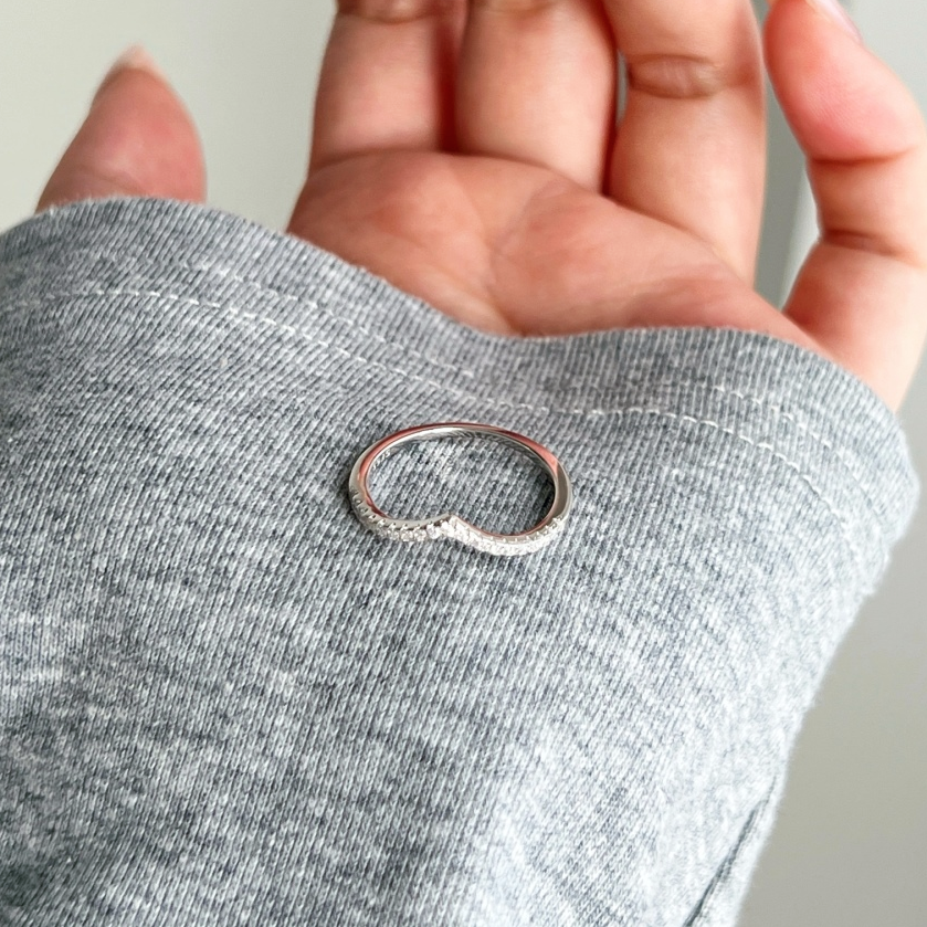 ZAINA™ Wave Sterling Silver Ring 🌊