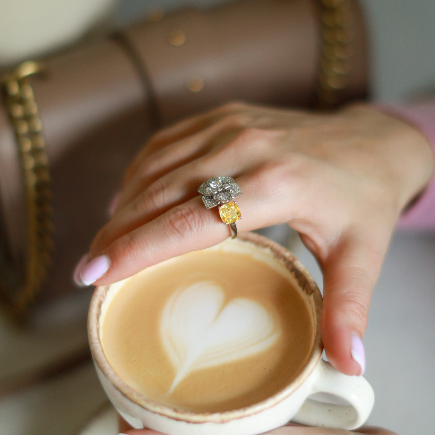 ZAINA™ Camellia Sunburst Ring 💐
