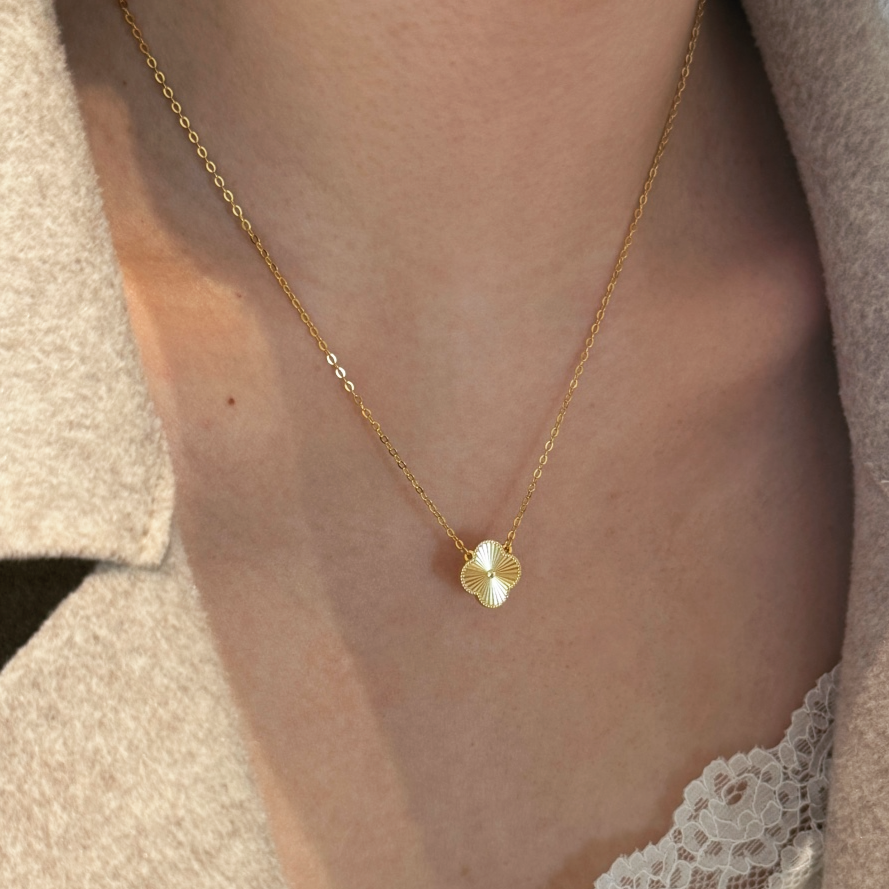 ZAINA™ Gold Clover Necklace