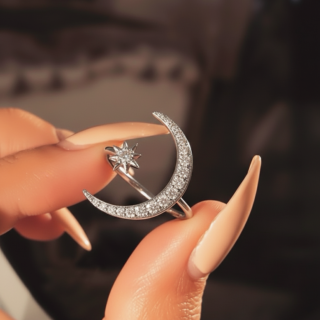 ZAINA™ Crescent Ring 🌙