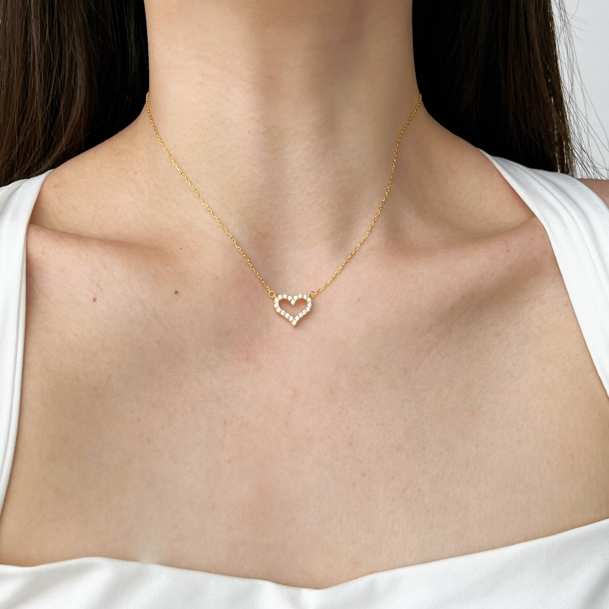 ZAINA™ Diamond Heart Necklace ♡