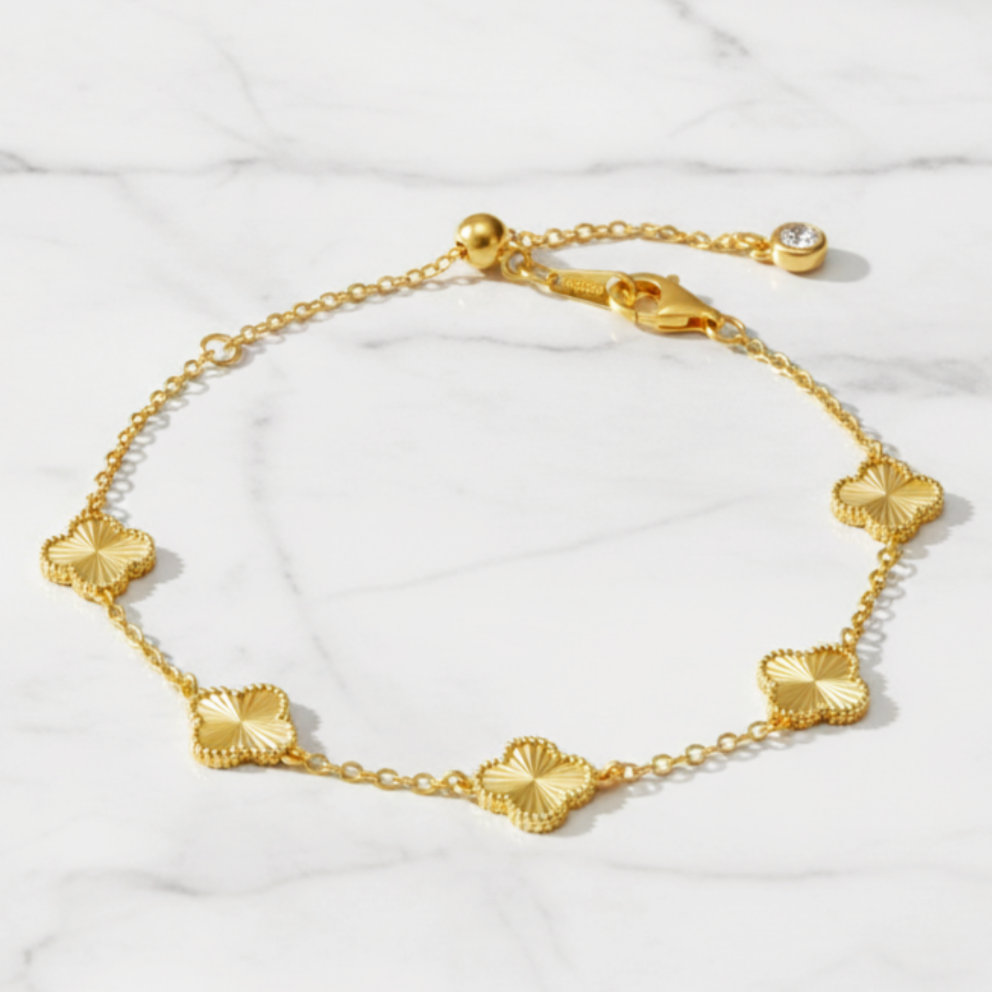 ZAINA™ Gold Leaf Sterling Silver Bracelet 💛