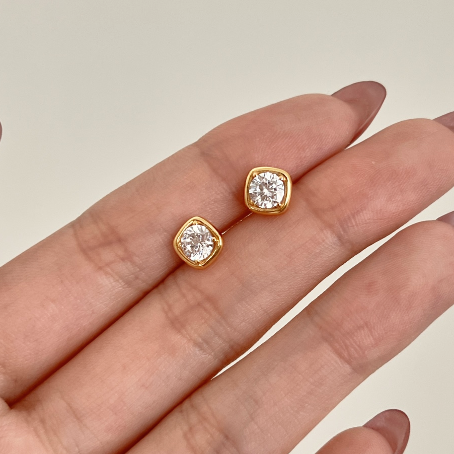 ZAINA™ Serenity Sterling Silver Stud Earrings 🌟