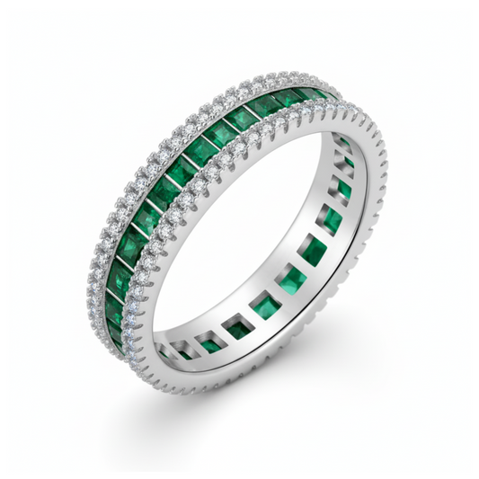 ZAINA™ Emerald Line Ring 💚
