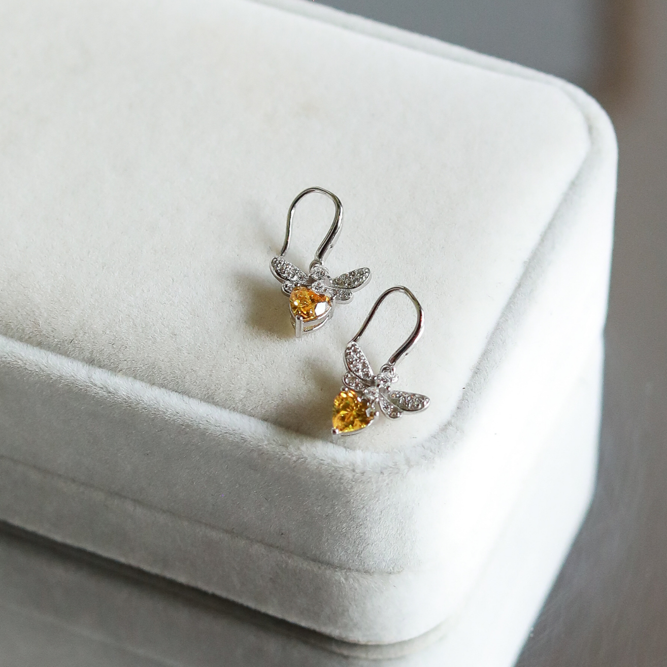 ZAINA™ Honey Bee Sterling Silver Earrings 🐝