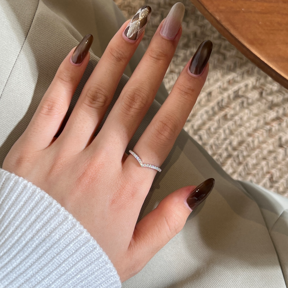 ZAINA™ Wave Ring