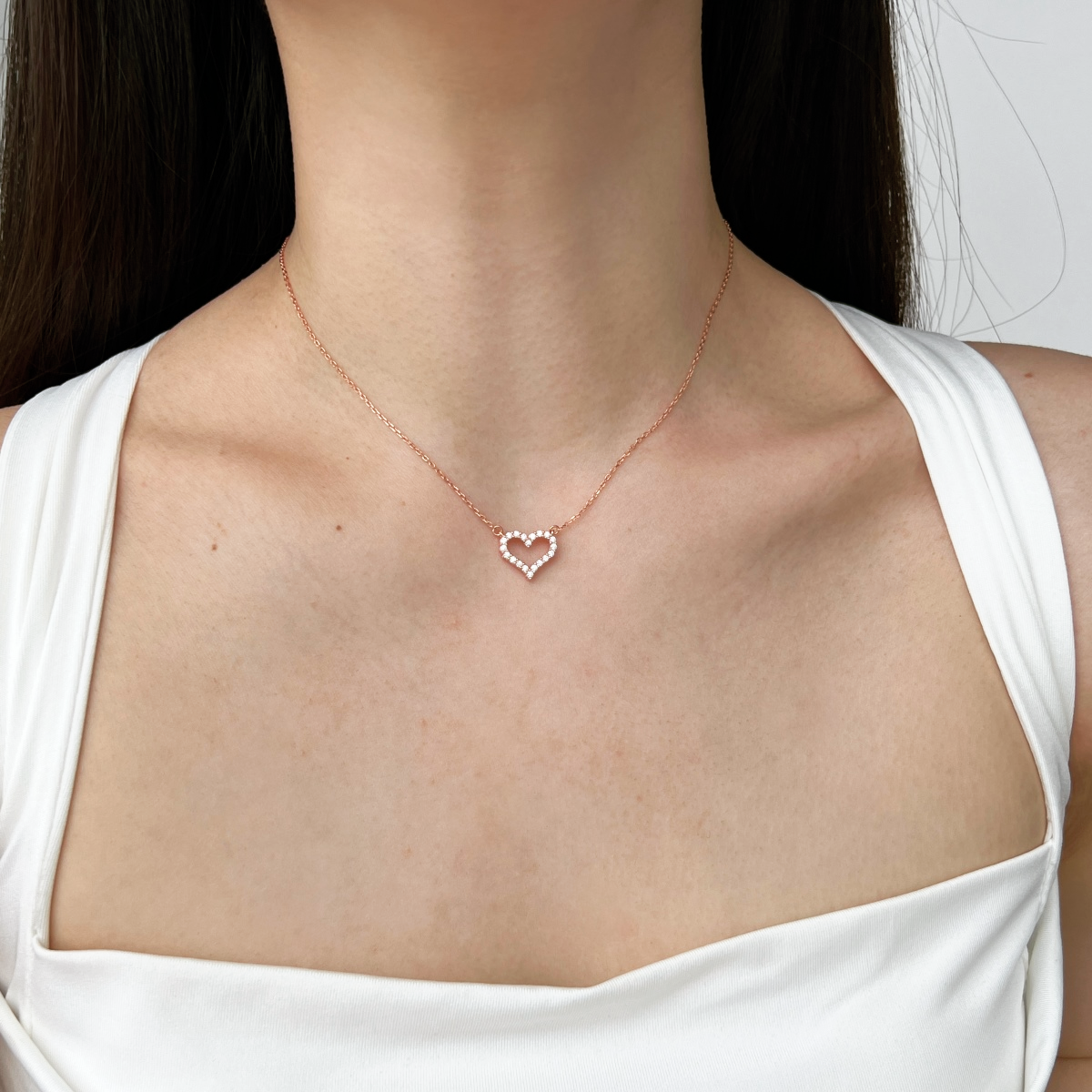 ZAINA™ Diamond Heart Necklace ♡