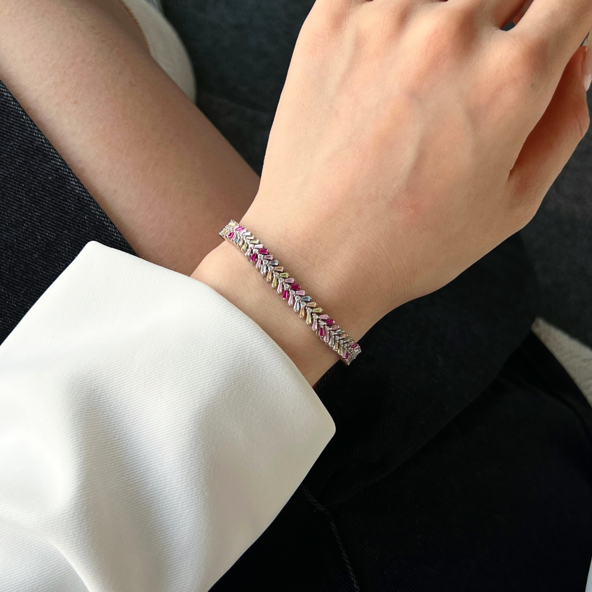 ZAINA™ Aurora Baguette Bracelet 🌈