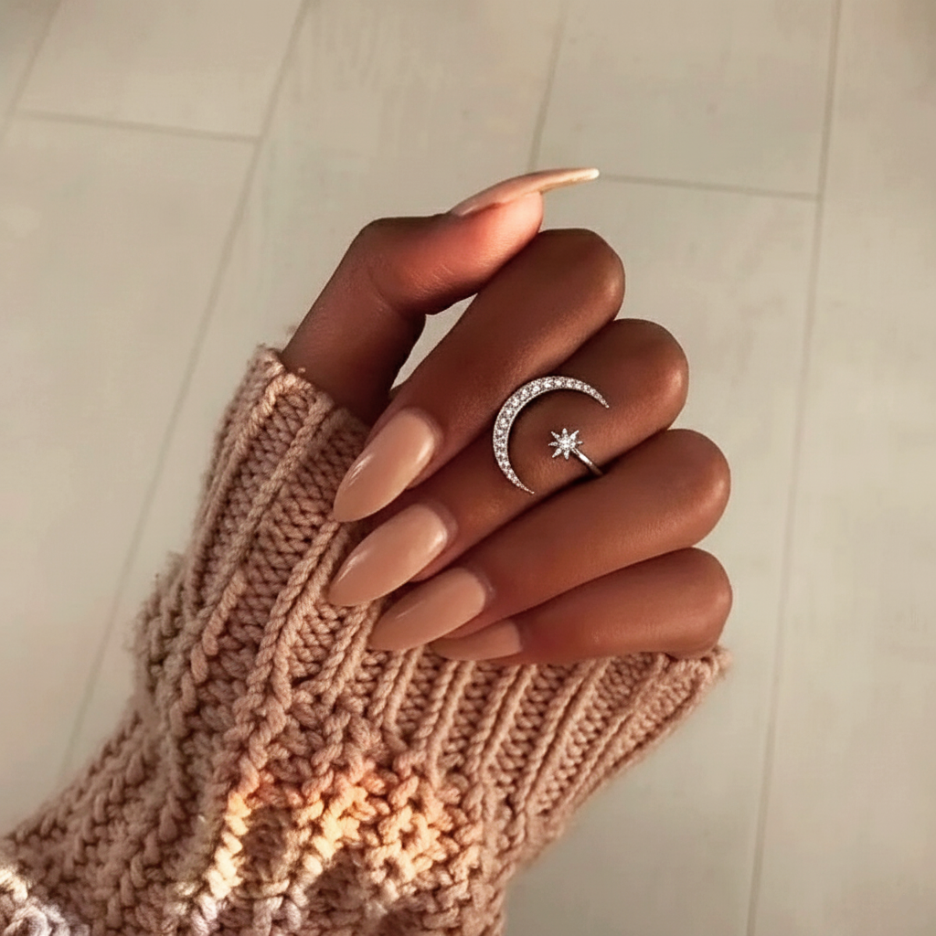 ZAINA™ Crescent Sterling Silver Ring 🌙