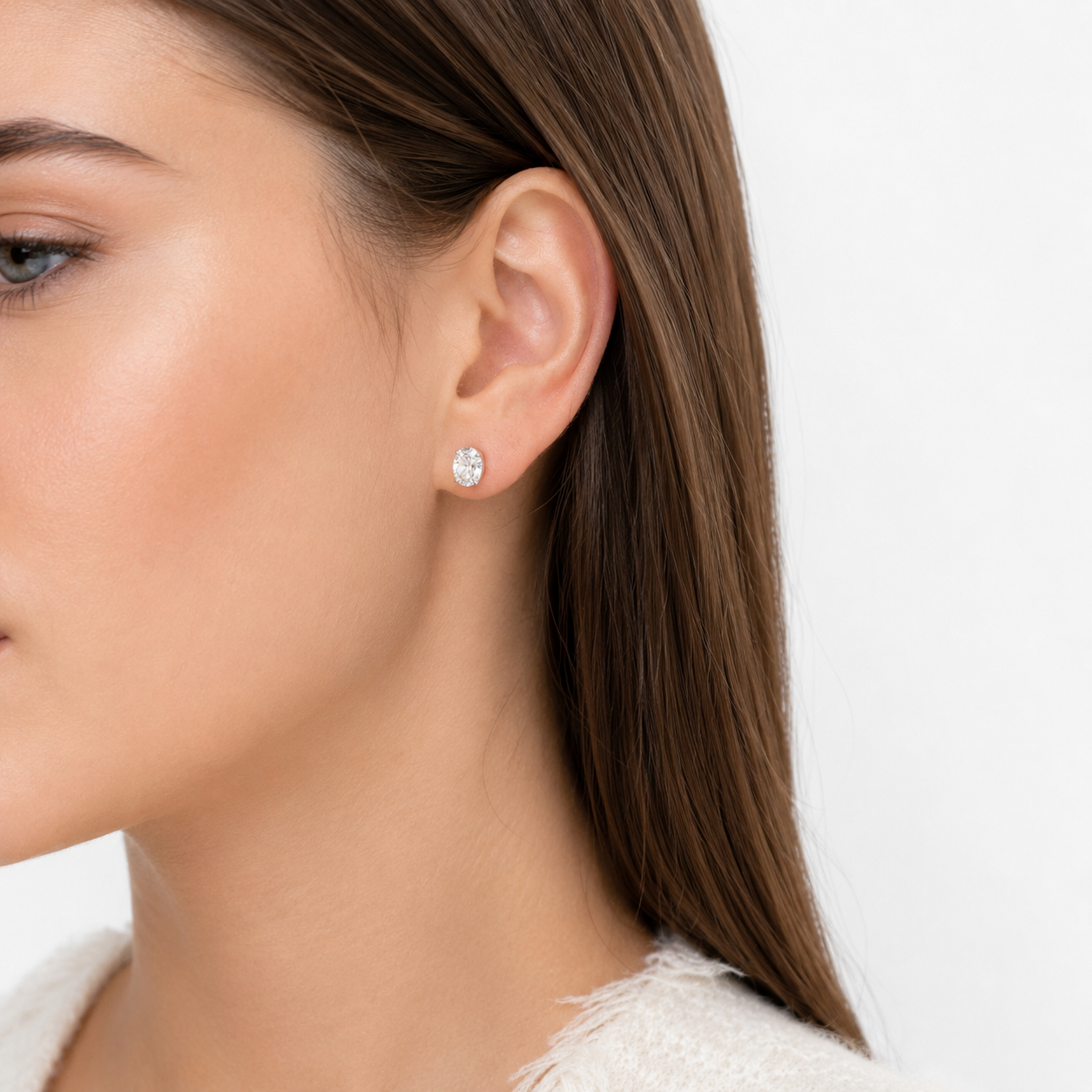 ZAINA™ Ellipse Stud Earrings