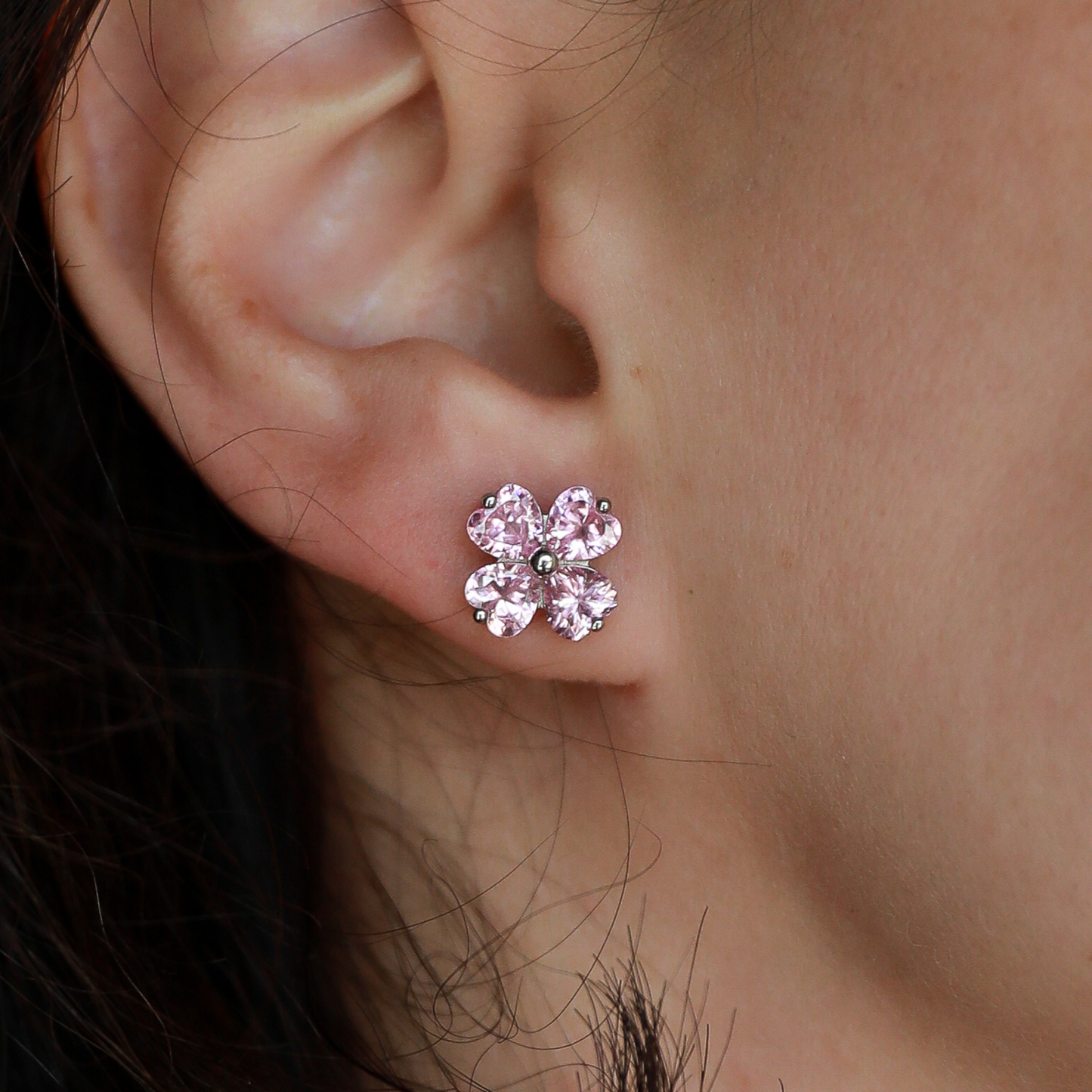 ZAINA™ Luck Heart Stud Earrings 🍀