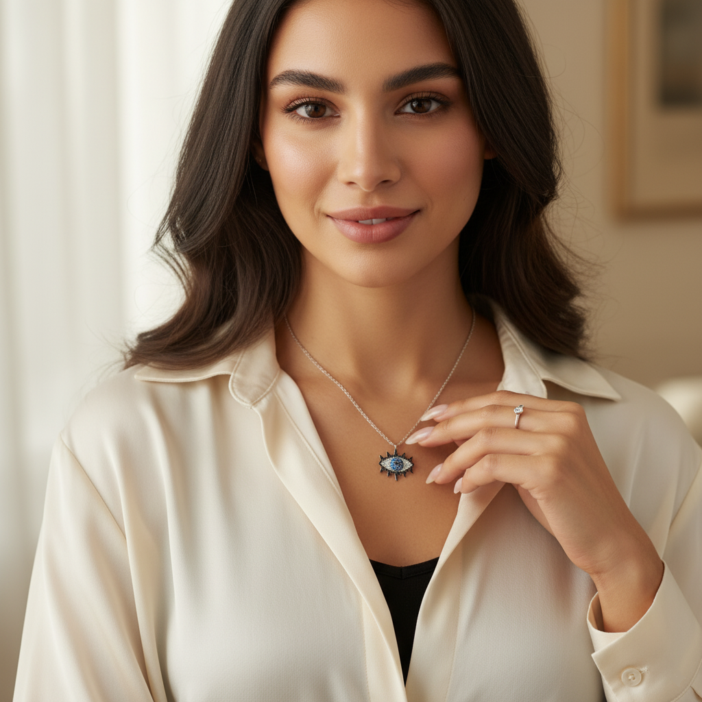 ZAINA™ Bold Evil Eye Necklace 🧿