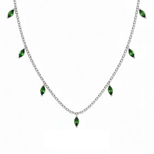 ZAINA™ Emerald Vine Necklace 🌿