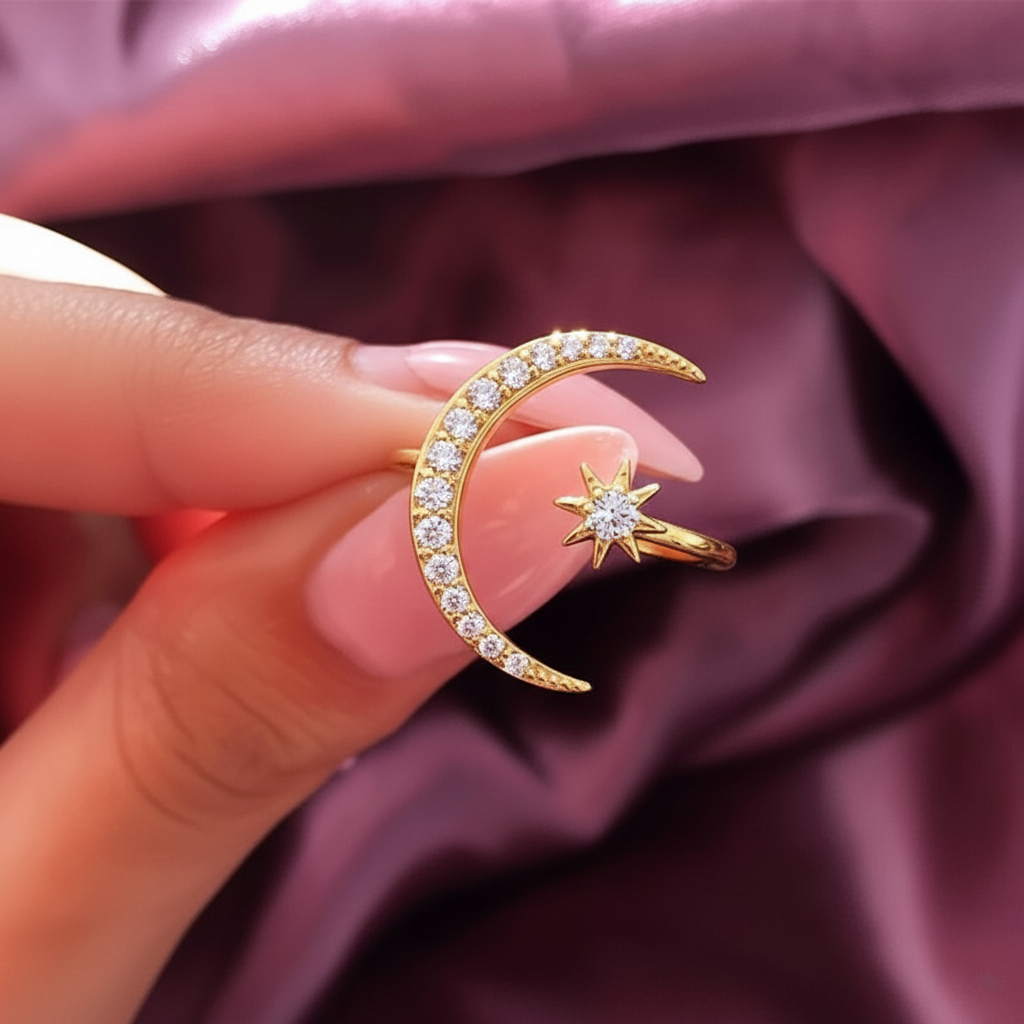 ZAINA™ Crescent Ring 🌙