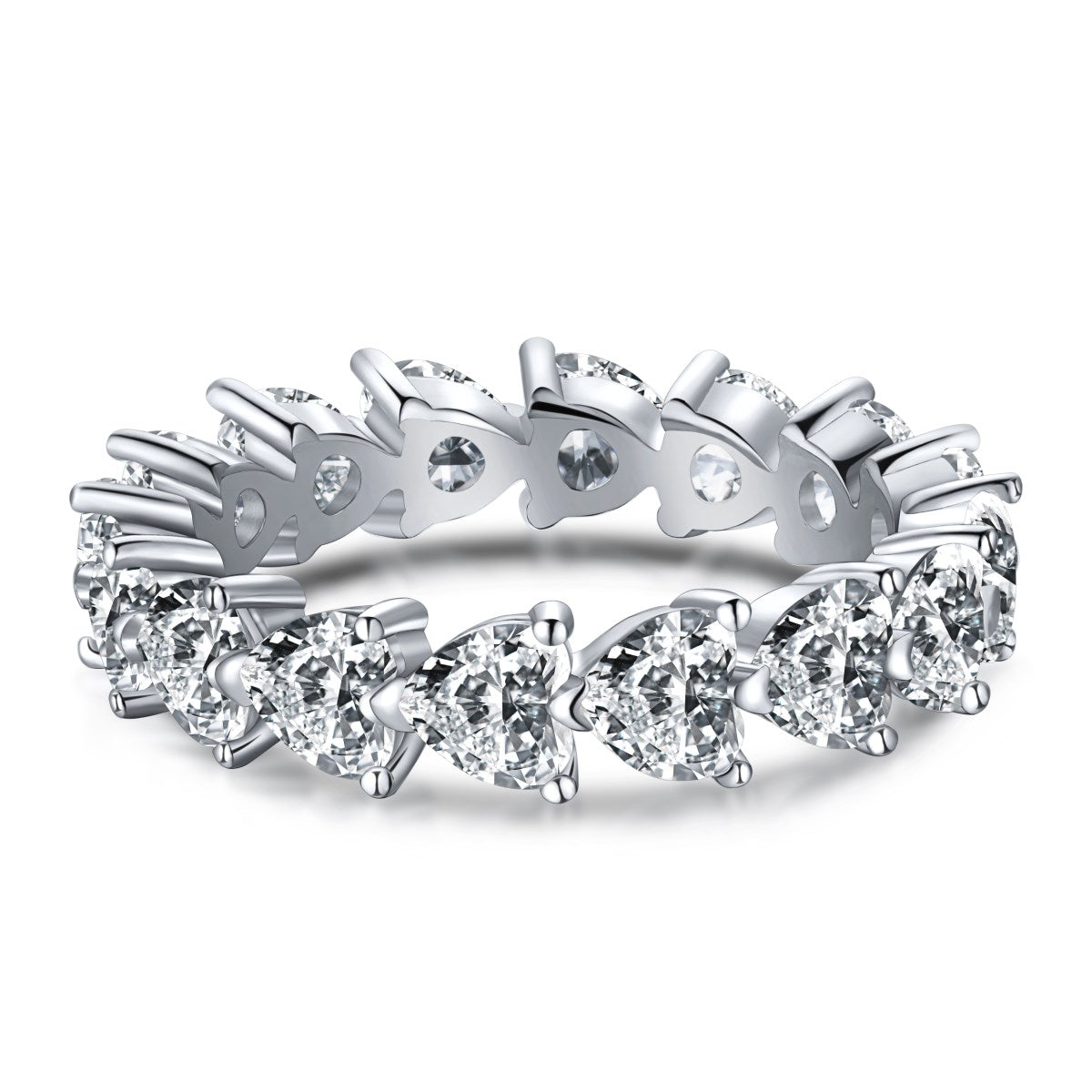 ZAINA™ Row of Hearts Ring 💖