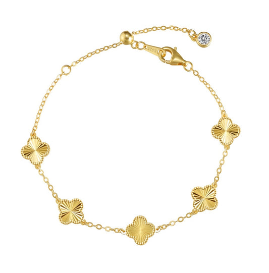 ZAINA JEWEL™ Golden Clover Bracelet 💛