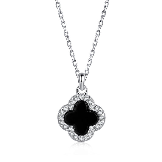 ZAINA JEWEL™ Noir Clover Necklace 🍀