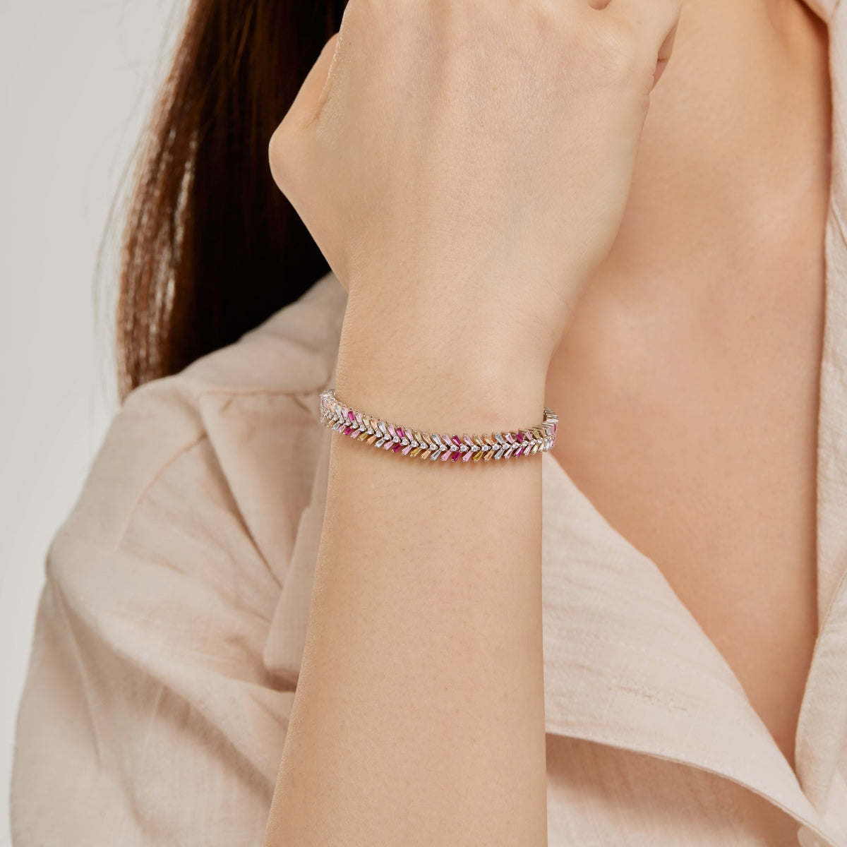 ZAINA JEWEL™ Aurora Baguette Bracelet 🌈