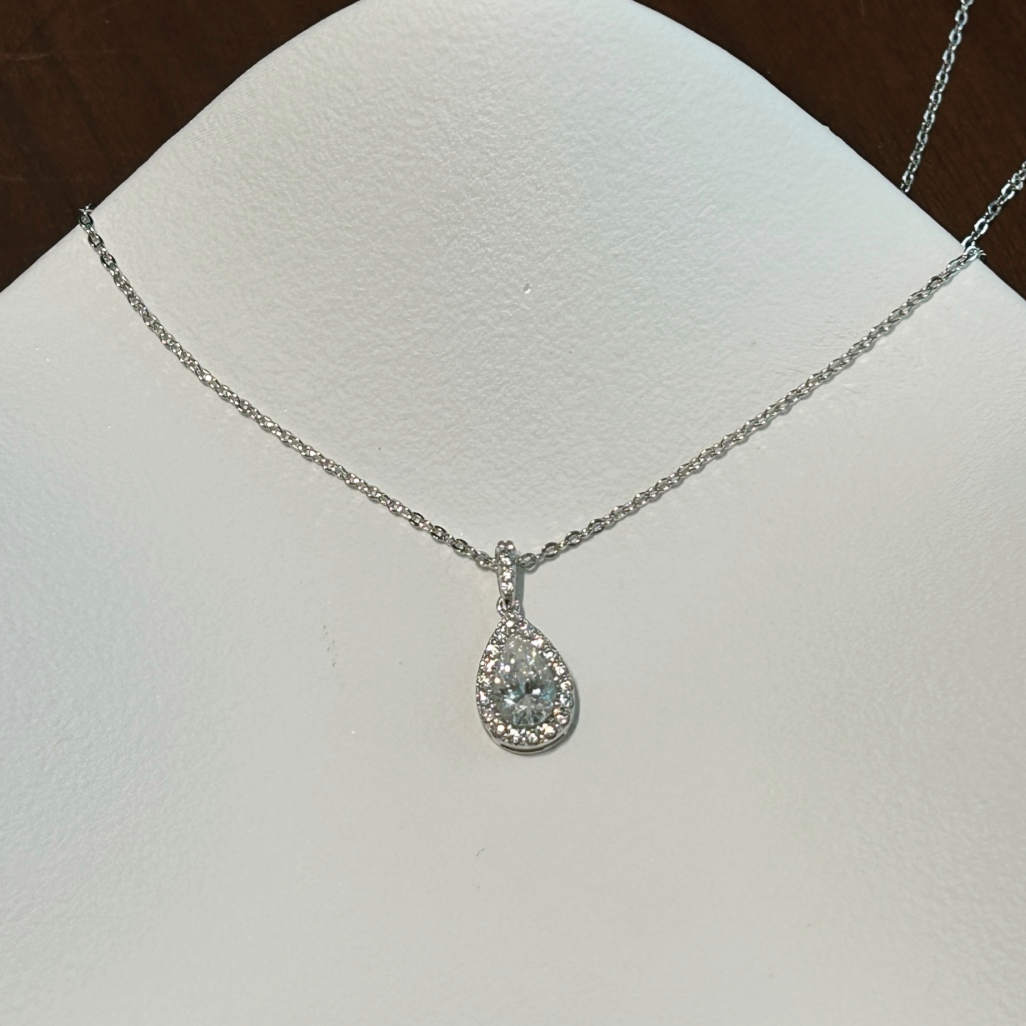 ZAINA™ Drop Sterling Silver Stud Necklace 💧