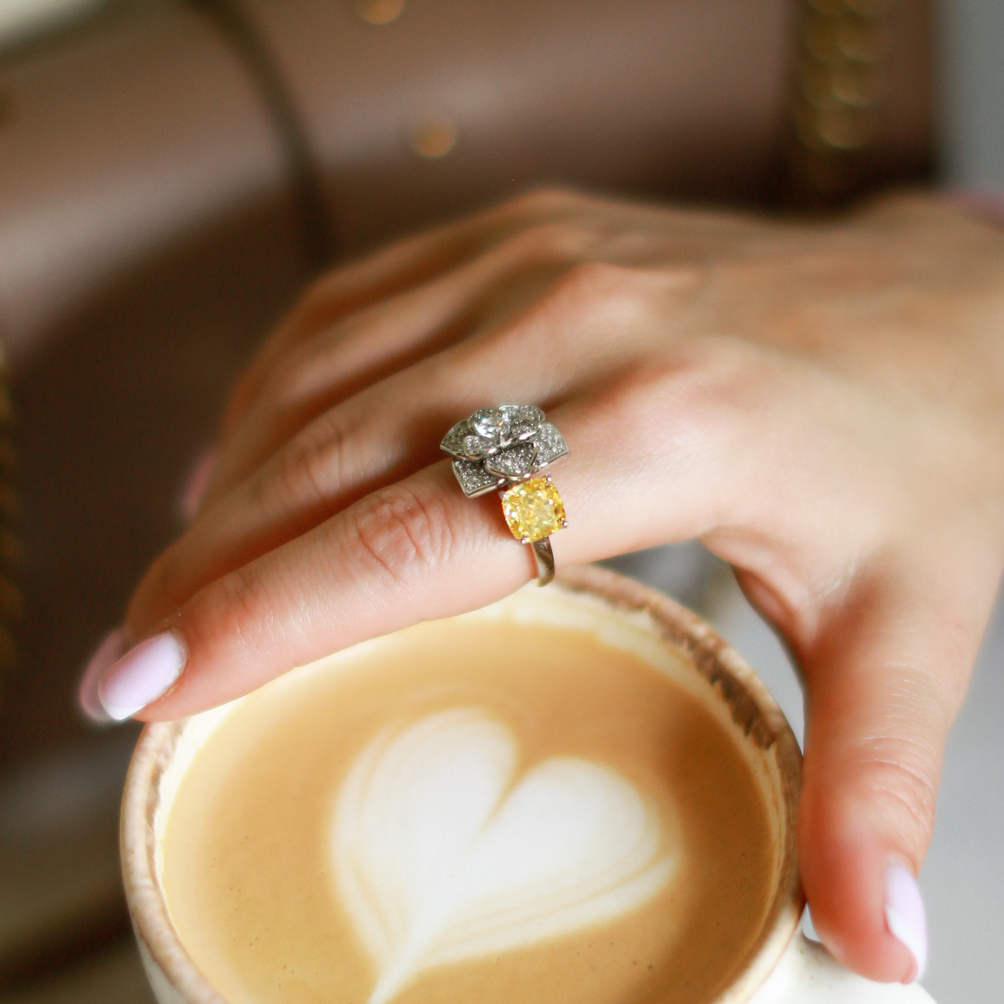 ZAINA™ Camellia Ring