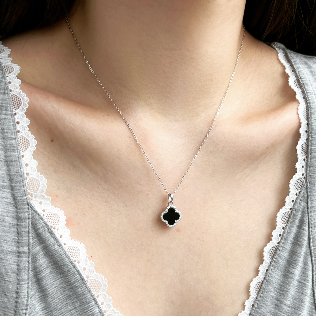 ZAINA™ Noir Clover Necklace ♣️