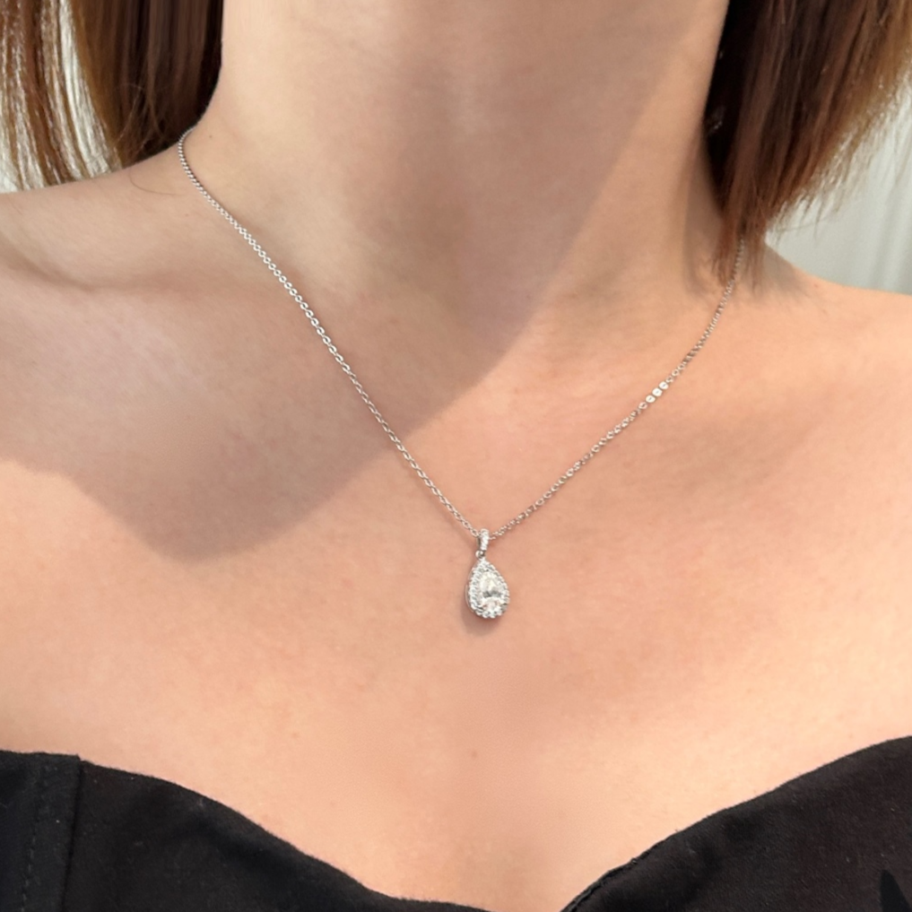 ZAINA™ Drop Sterling Silver Stud Necklace 💧