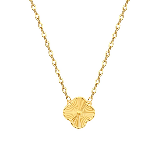 ZAINA™ Gold Clover Sterling Silver Necklace ⚜️
